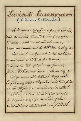 [Carta a1 recto:] Rimembranze femminili in sonetti esposte. Alla Nobil …