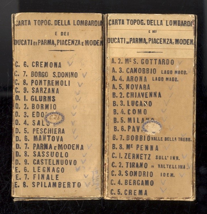 Carta Topografica della Lombardia e dei Ducati di Parma, Piacenza …