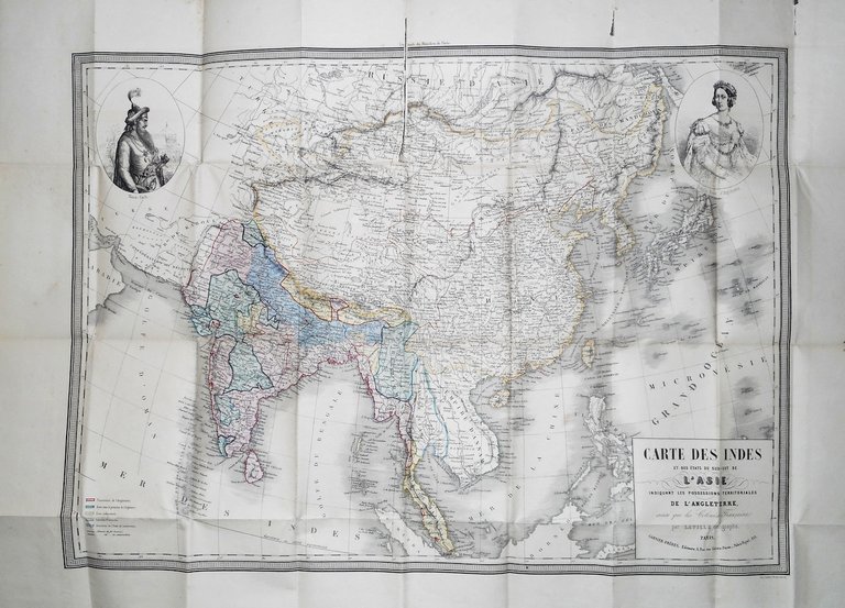 Carte des l'Indes et des etats du sud-est de l'Asie …