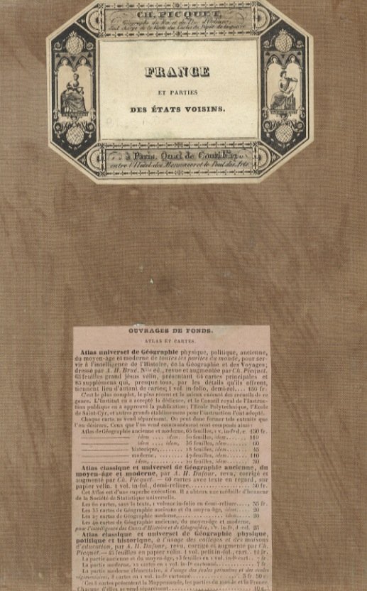 Carte geographique et administrative du Royaume de France. Comprenant en …
