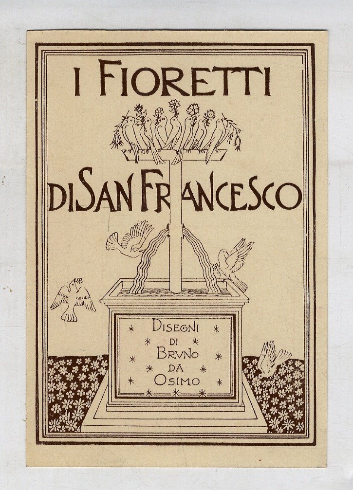 Cartolina postale illustrata: 'I Fioretti di San Francesco. Disegni di …