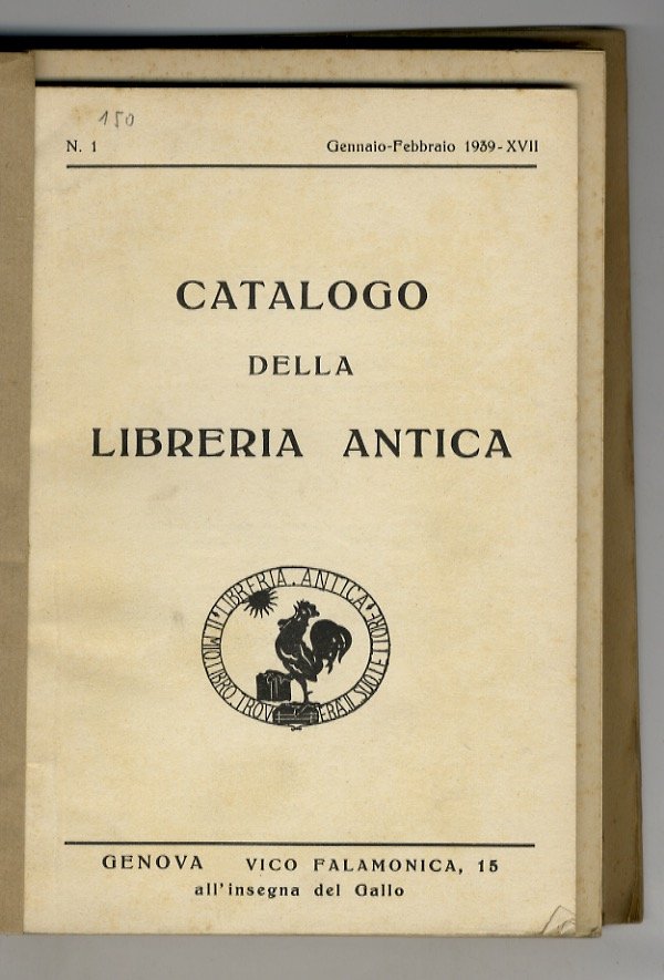 Catalogo della Libreria Antica, di Walter Micheloni - Genova, Vico …