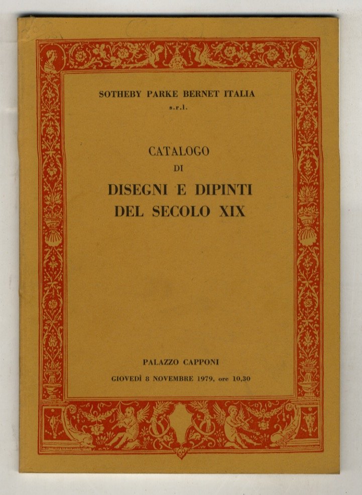 Catalogo di disegni e dipinti del sec. XIX. Firenze, Palazzo …