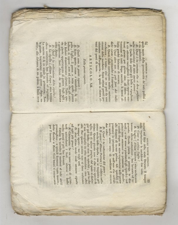 Catechismo agrario. Quarta edizione, con aggiunte.