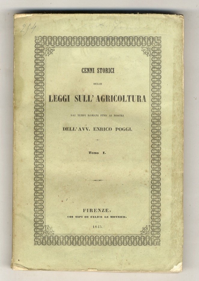 Cenni storici delle leggi sull'agricoltura dai tempi romani fino ai …