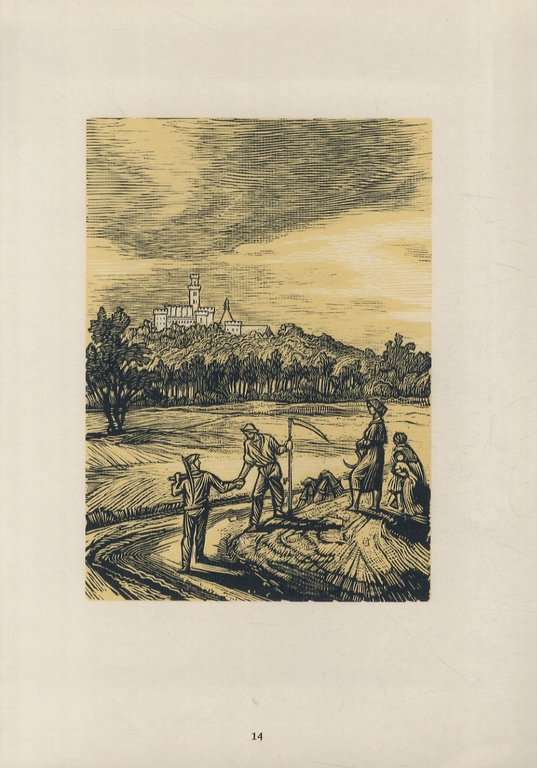 České Budějovice v dřevorytech Karla Štěcha.