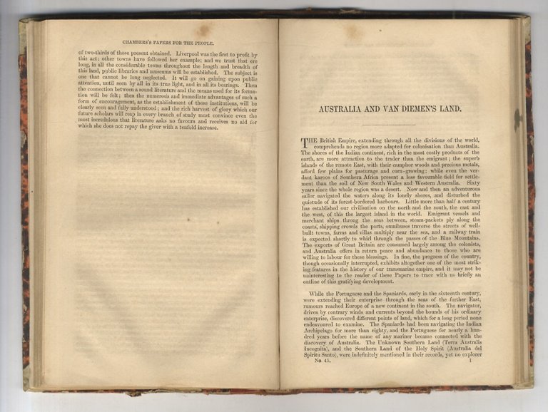 CHAMBERS'S papers for the people. Volume VI.