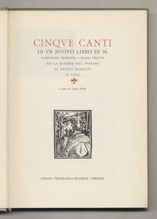 Cinque canti di un nuovo libro, i quali seguono la …