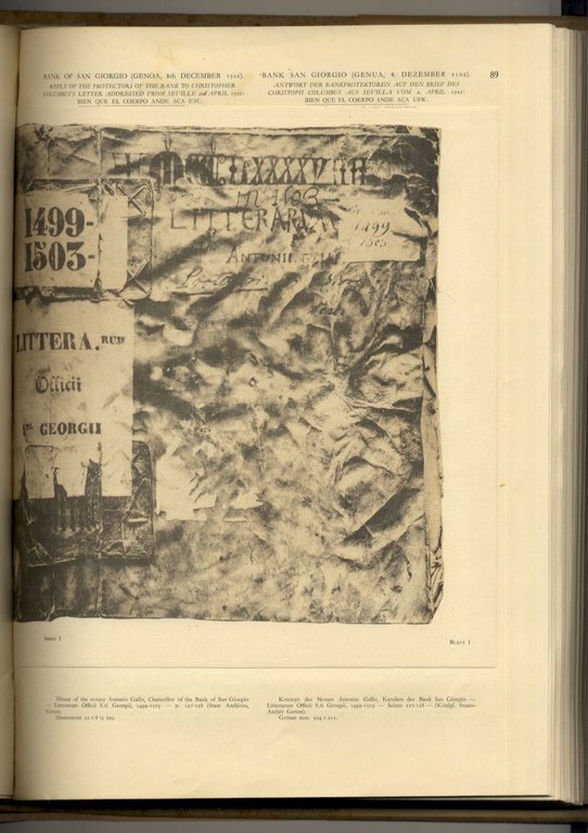 City of Genoa. Cristopher Columbus. Documents and Proofs of his …