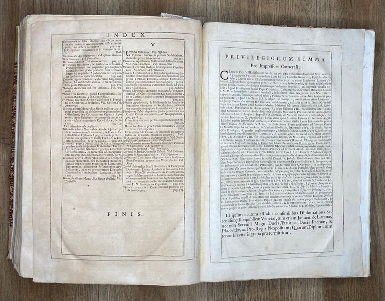 Clementis undecimi pont. max. Bullarium.