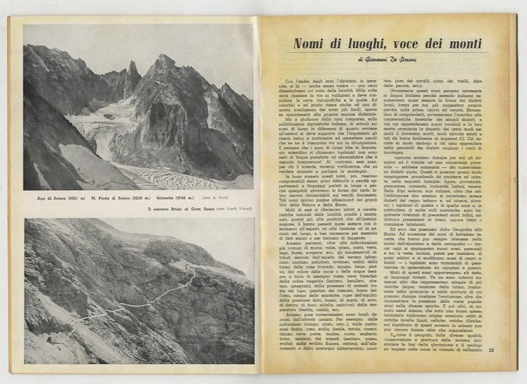 CLUB ALPINO ITALIANO. Rivista mensile. Volume LXXIV. 1955. Fascicoli 1-2, …