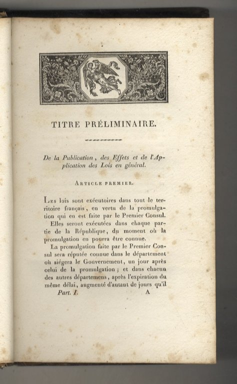 Code Napoléon ou Code Civil des Français. Nouvelle édition conforme …