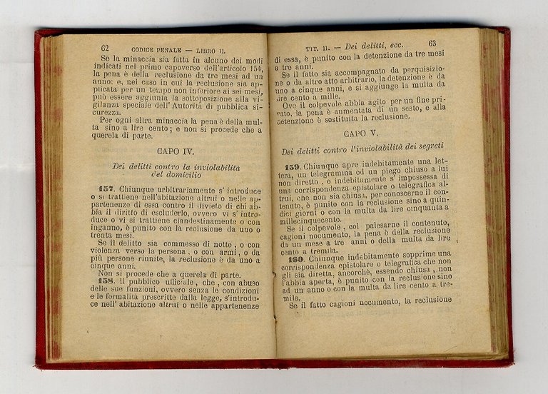 Codice Penale pel Regno d'Italia. Pubblicato con R. Decreto del …