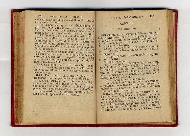Codice Penale pel Regno d'Italia. Pubblicato con R. Decreto del …