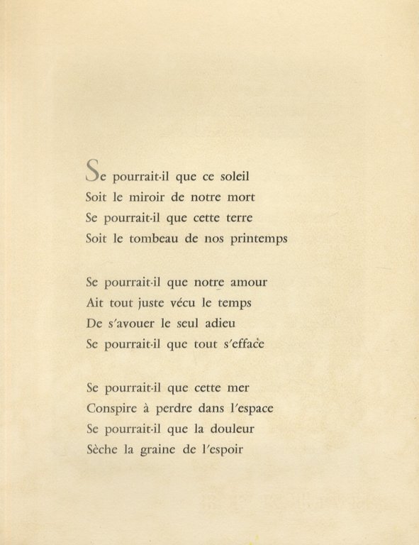 Coeur épris - Cruel amour. Pointes sèches originales de Jean …