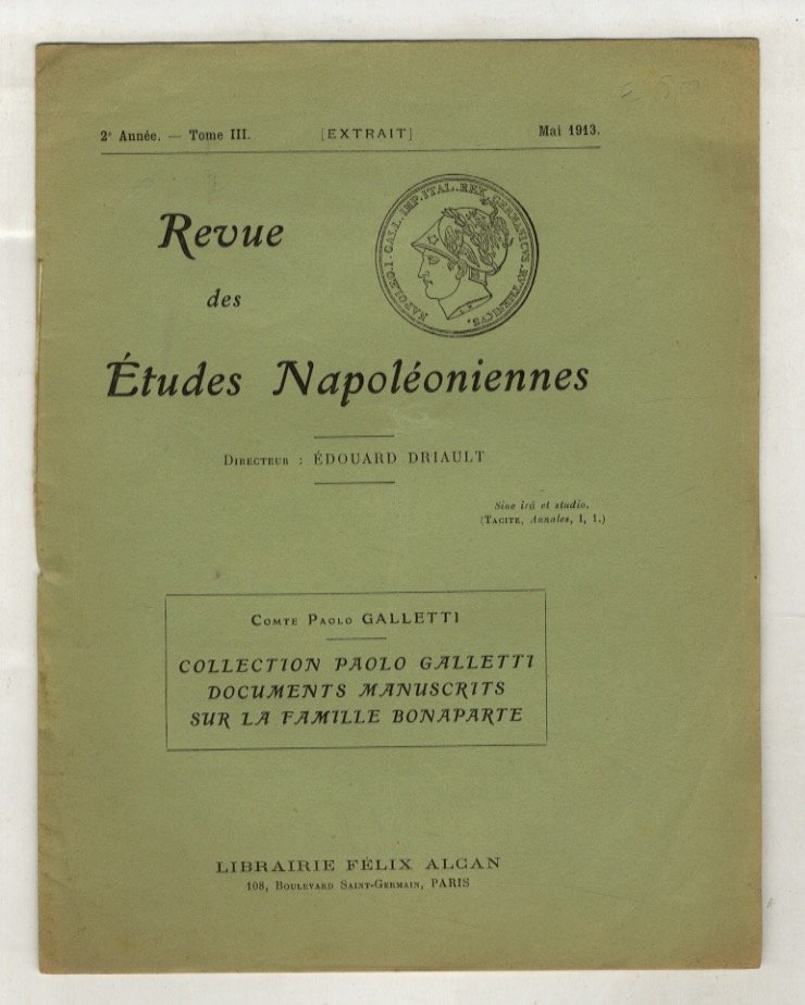 Collection Paolo Galletti. Documents manuscrits sur la famille Bonaparte. | Immagine principale