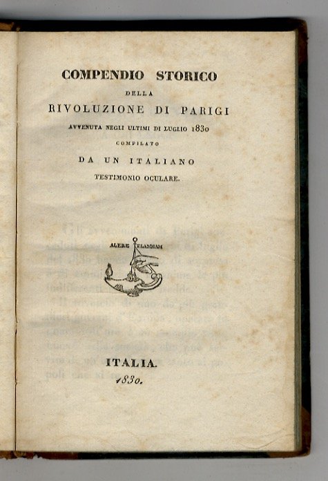 Compendio storico della Rivoluzione di Parigi avvenuta negli ultimi di …