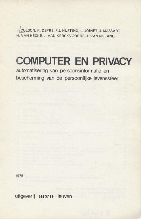 Computer en privacy.