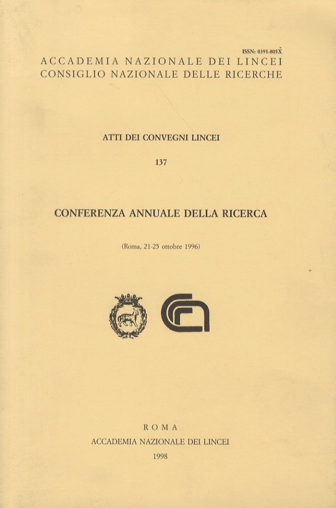 Conferenza annuale della ricerca: Roma, 21-25 ottobre 1996. (Matematica applicata …
