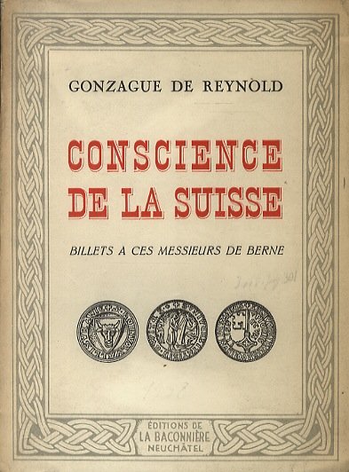 Conscience de la Suisse. Billets à ces Messieurs de Berne.