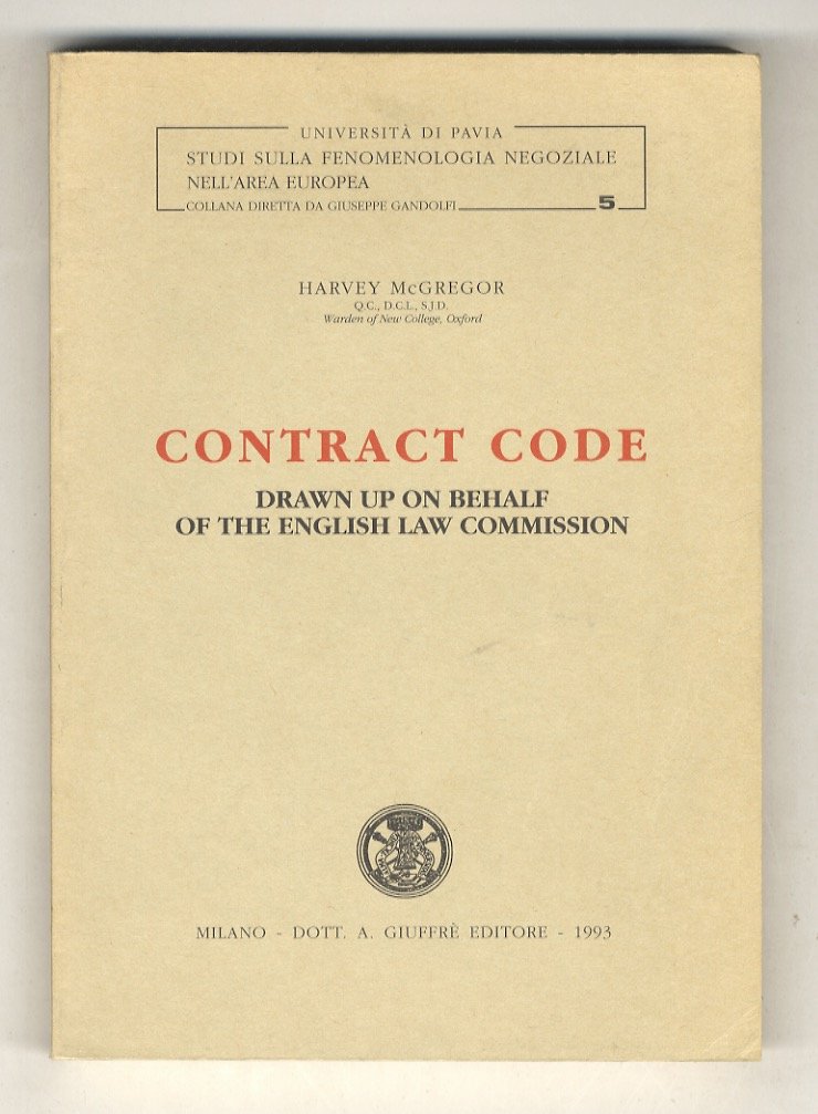 Contract Code drawn up on behalf of the English Law … | Immagine principale
