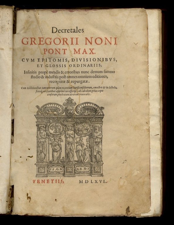 [CORPUS IURIS CANONICI]. Decretum Gratiani universi Iuris Canonici. - Decretales …