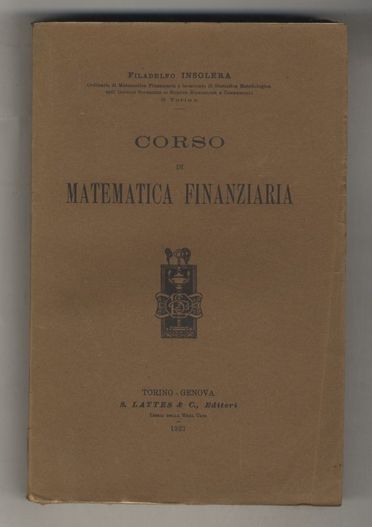Corso di matematica finanziaria.