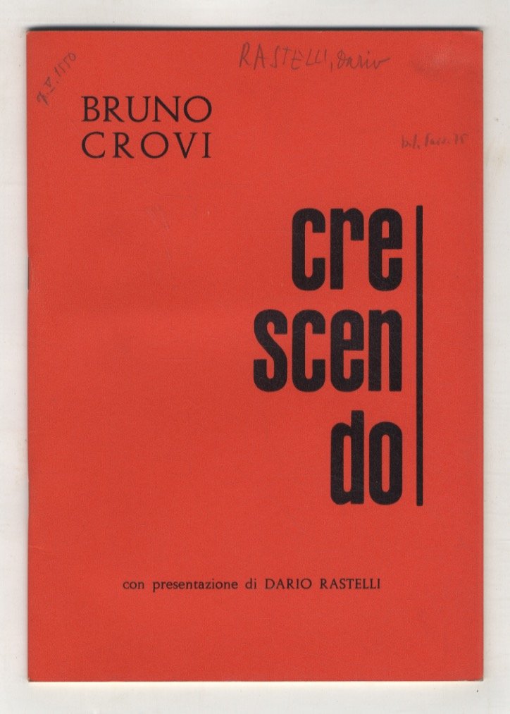 Crescendo. [Versi]. Con presentazione di Dario Rastelli. | Immagine principale