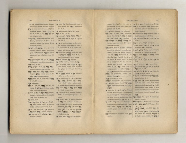 Crestomazia ebraica e caldaica, con note e vocabolario.