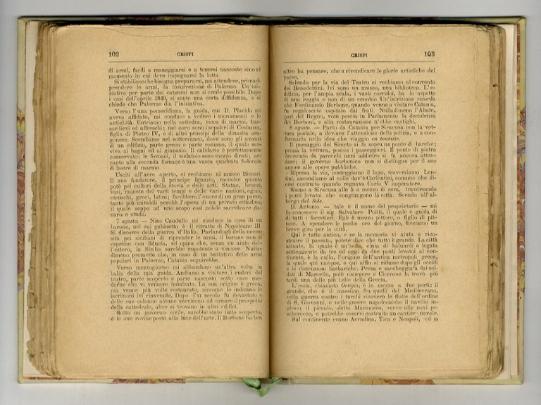 Crispi. Per un antico parlamentare. col suo Diario della spedizione …