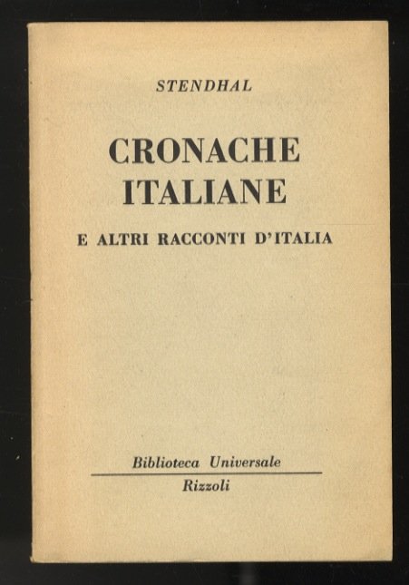 Cronache italiane e altri racconti d'Italia.