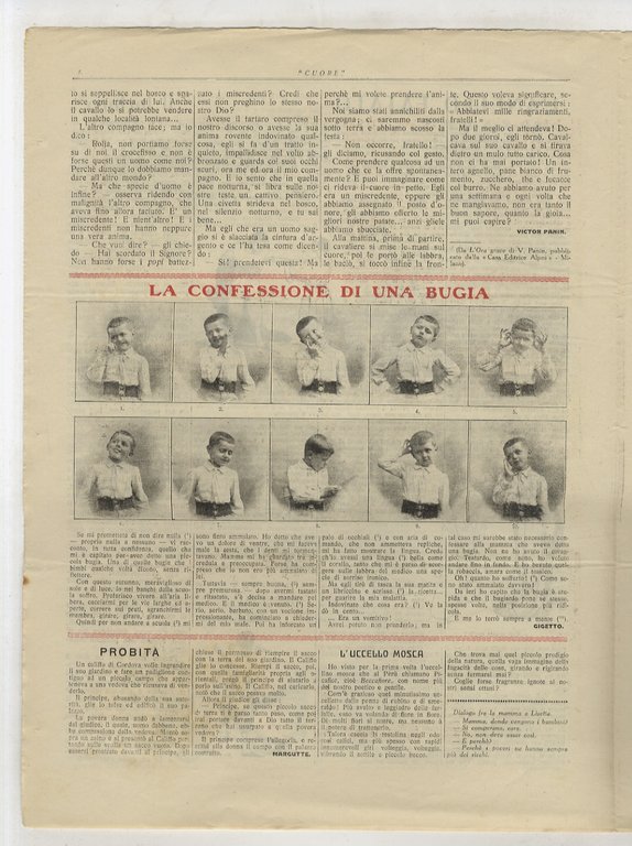 CUORE. Giornale illustrato peri ragazzi. Anno II, 1922: nn. 1, …