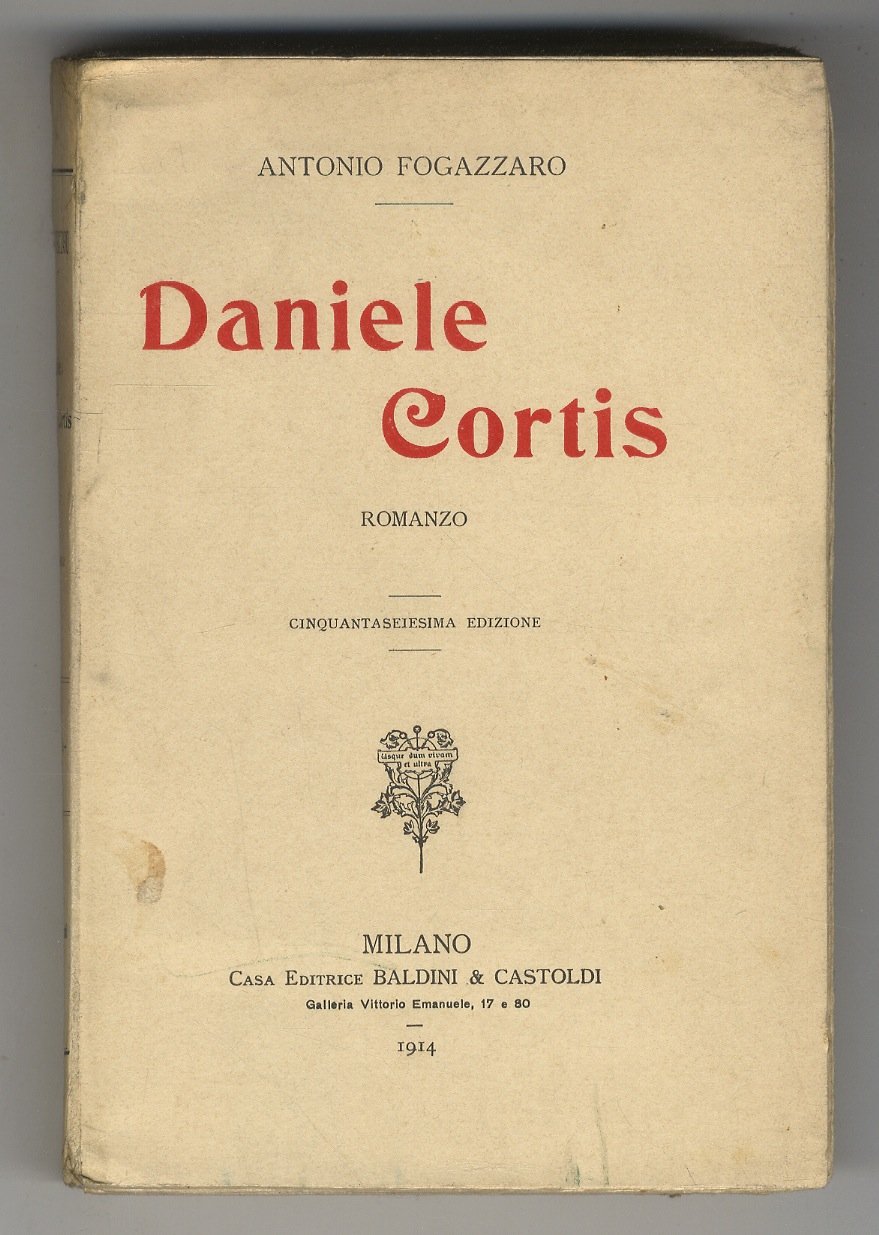 Daniele Cortis. Romanzo. 56a edizione.