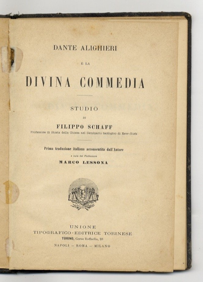Dante Alighieri e la Divina Commedia. Studio di Filippo Schaff, …
