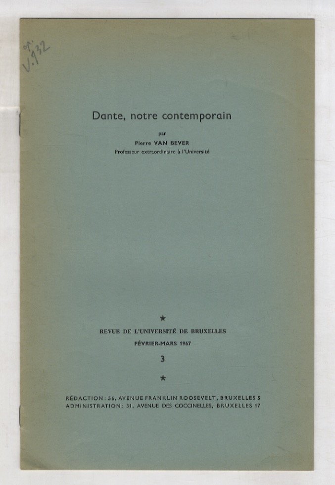 Dante, notre contemporain.