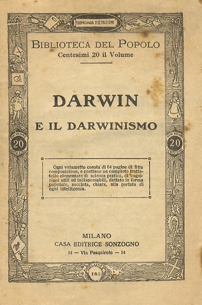 Darwin e il darwinismo.