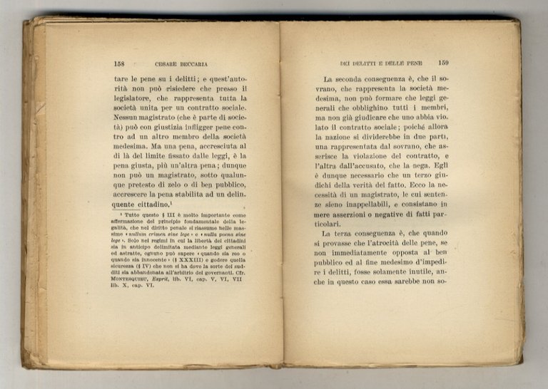 Dei delitti e delle pene. A cura di Piero Calamandrei.