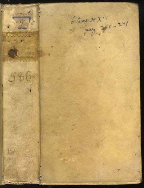 Del Giubileo. Libri due dedicati all'Ill.mo, e Rev.mo Signore Monsignor …