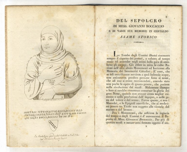 Del sepolcro di mess. Giovanni Boccaccio e di varie sue …