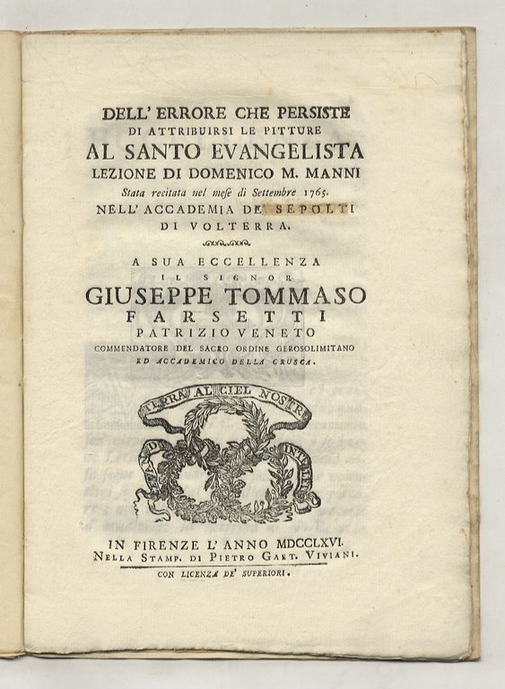 Dell'errore che persiste di attribuirsi le pitture al Santo Evangelista. … | Immagine Gallery 2