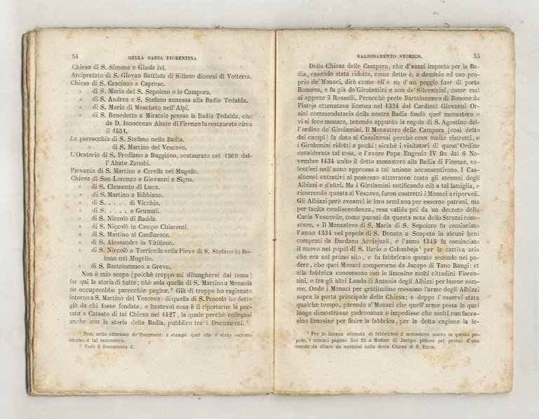Della Badia Fiorentina. Ragionamento storico [.]. | Immagine Gallery 2