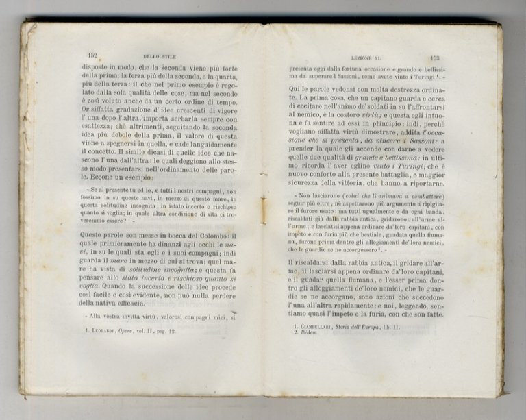 Della lingua e dello stile italiano. Lezioni. Parte seconda (dello …