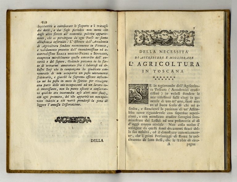 Della necessità di accrescere e migliorare l'agricoltura nella Toscana discorso …