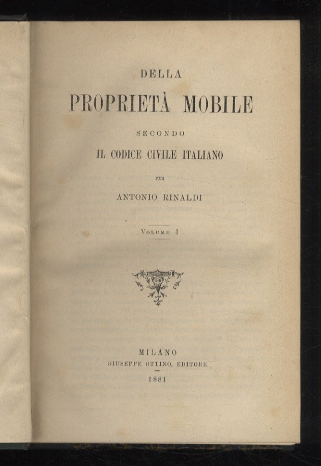 Della proprietà mobile secondo il codice civile italiano.
