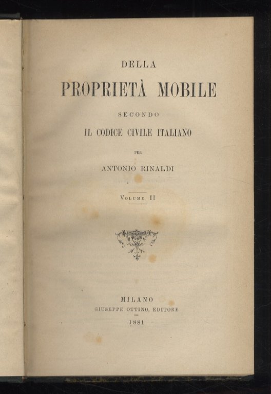 Della proprietà mobile secondo il codice civile italiano.