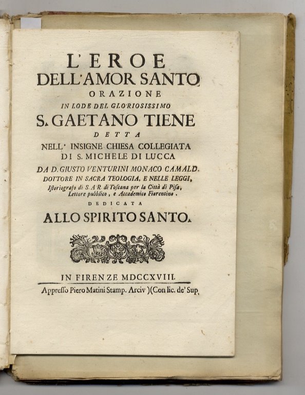 Delle lodi dell'abate Antonio Niccolini patrizio fiorentino de' Marchesi di …