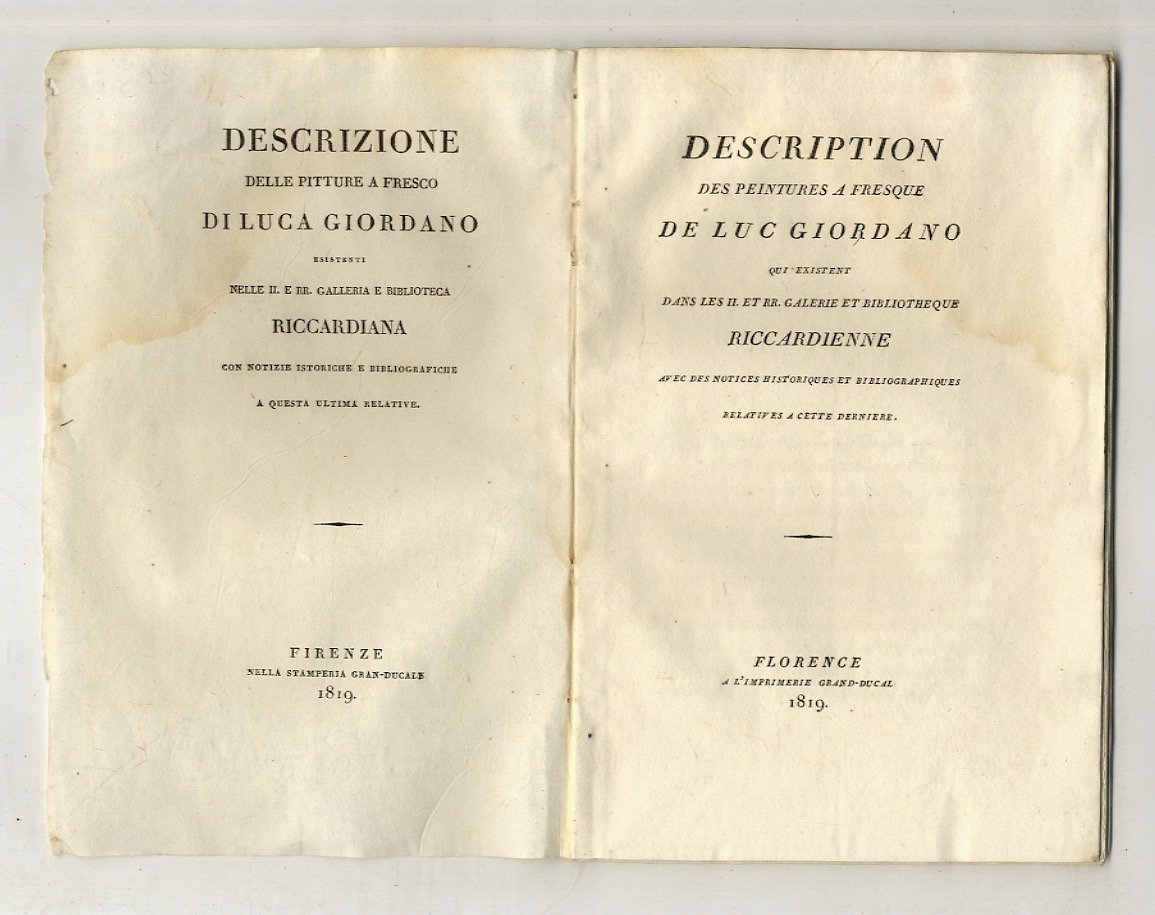 Descrizione delle pitture a fresco di Luca Giordano esistenti nelle …