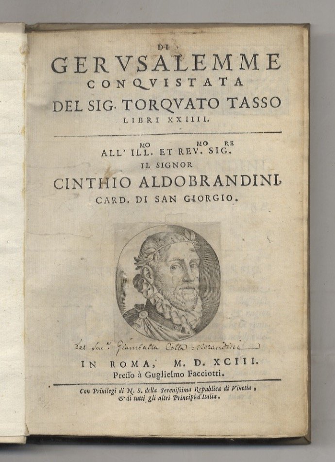Di Gerusalemme conquistata del sig. Torquato Tasso libri XXIIII [.].