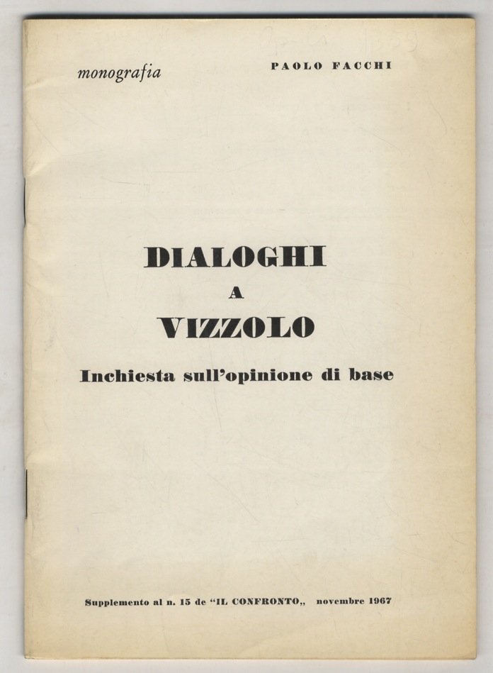 Dialoghi a Vizzolo (Predabissi, comune della provincia di Milano). Inchiesta … | Immagine principale