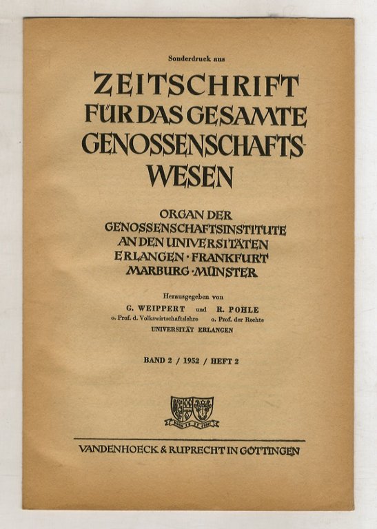 Die Genossenschaften im italianischen Recht.